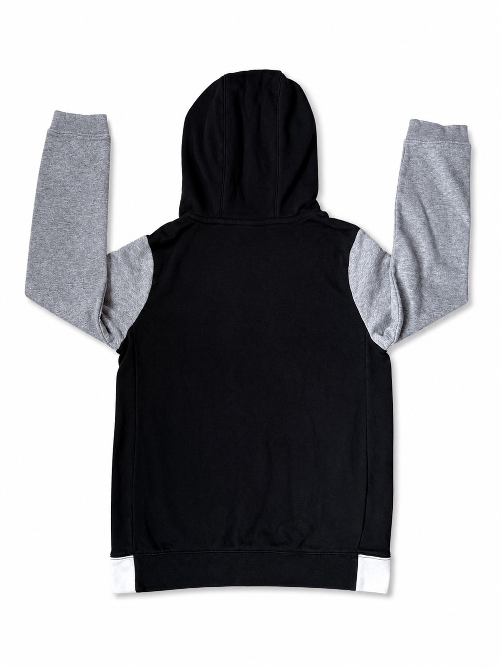 Nike Boys Sportswear Amplify Pullover Hoodie Black Gray Colorblock Youth L - Picture 4 of 7